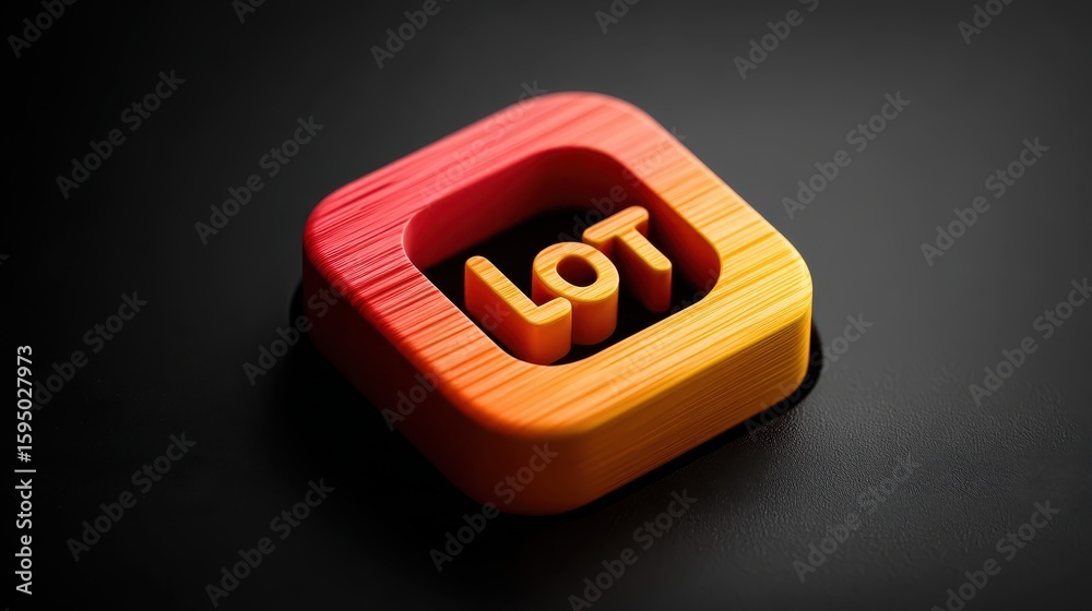 Poster close-up of a computer screen showing a log out icon in bright colors, symbolizing secure user sign-