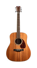 Obraz premium Acoustic guitar with mahogany top and steel strings