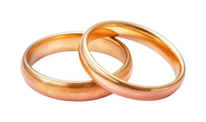 Elegant gold wedding bands symbolizing eternal love and commitment