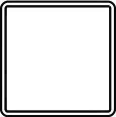 Obraz premium Simple Black And White Addition Symbol With Square Border Modern Line Art Illustration For Infographics Ui Design Medical Concepts And Positive Signage In Minimalist Style