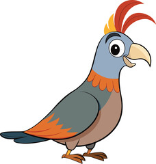 Fototapeta premium Cartoon Parrot Bird Feathered Friend Tropical Aviary Companion Colorful Winged Creature Exotic Avian Pet new 2025 trendy