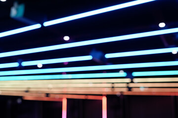 colorful neon lights creating a vibrant and modern atmosphere