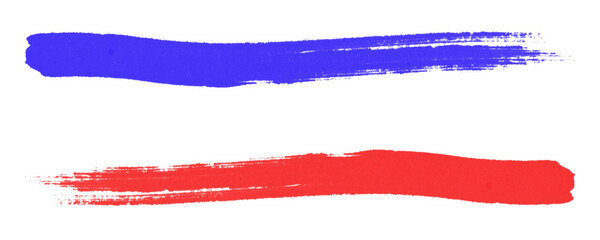  Pencil and Marker Stroke Texture Featuring Red and Blue Highlights with Grunge Effect Isolated on a Transparent or White Background