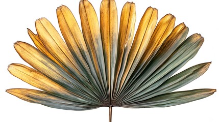 Dried leaves with white background