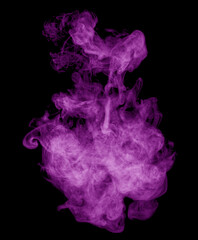 purple smoke on black background
