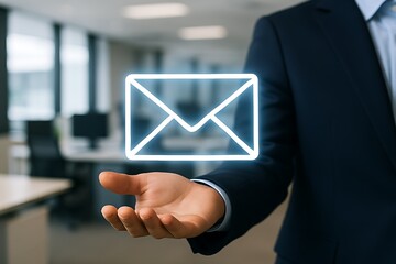 Digital Message in Professional Hand