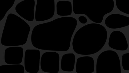 Abstract black and white patterns, textures, and designs for seamless metallic wallpaper, featuring artistic circles, grids, and hole elements