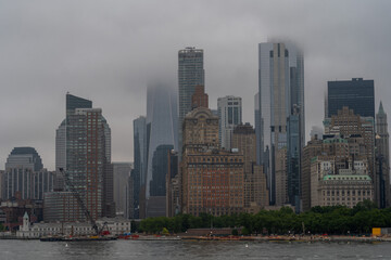 Obraz premium City Skyline and Historic Waterfront