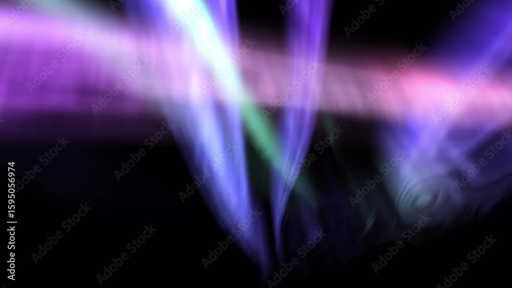 Wall mural aurora dreams enchanting loop background animation