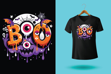 Halloween pumpkin t=shirt design vector