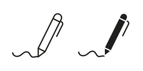 Write icon Vector isolated design element. EPS10