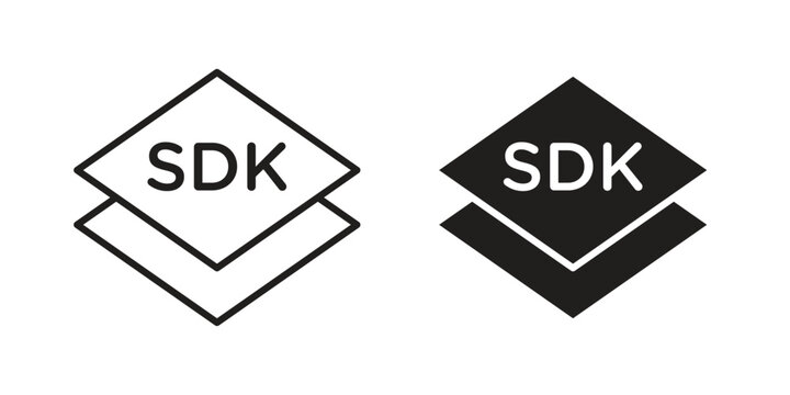 SDK icon Vector isolated design element. EPS10