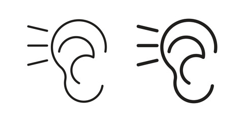 Otitis icon Vector isolated design element. EPS10