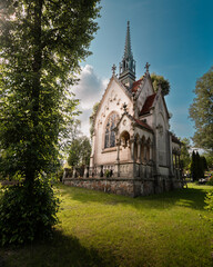 The Buchholtz family burial chapel at the Catholic cemetery in Suprasl, Poland