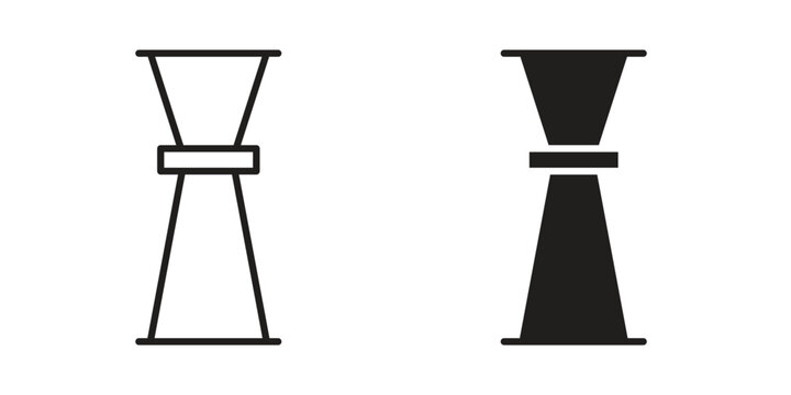 Jigger icon Vector isolated design element. EPS10