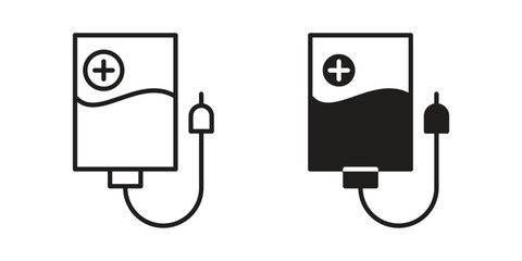 Intravenous icon Vector isolated design element. EPS10