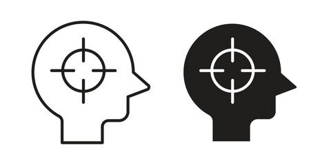 Intention icon Vector isolated design element. EPS10