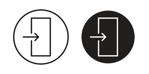 Inside icon Vector isolated design element. EPS10