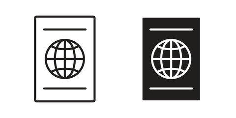 Immigration icon Vector isolated design element. EPS10