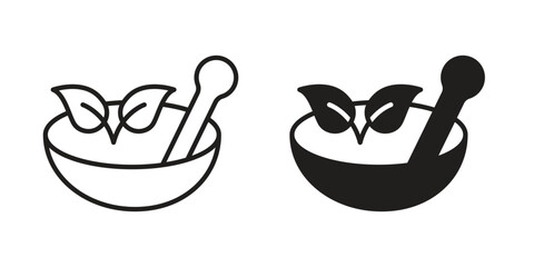 Herbal medicine icon Vector isolated design element. EPS10