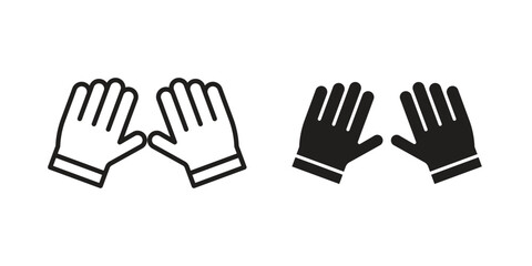 Gloves icon Vector isolated design element. EPS10