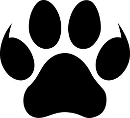 paw print on white