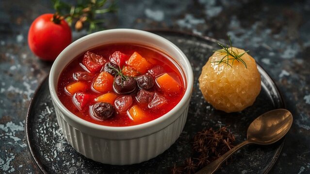 Borscht is a typical Russian food