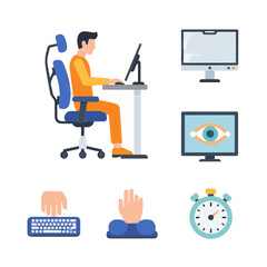 businessman working on computer