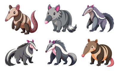 Fototapeta premium A drawing of a anteater vector illustration