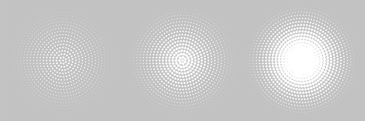 Halftone gradient. Dotted gradient, smooth dots spraying and halftones dot background seamless modern arts