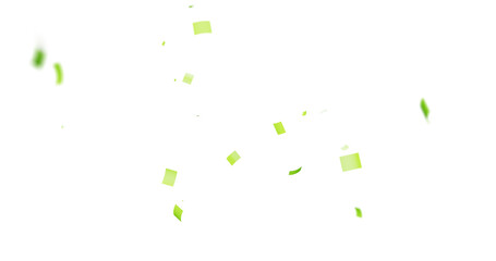 Colorful Confetti against a White Background Tranparent BG Confeti. Confetti partical isolated background. 3d Rendering Transparent Confetti. Dust particles Overlay, embers and sparks flying upwards.