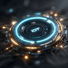Futuristic IoT Technology Interface