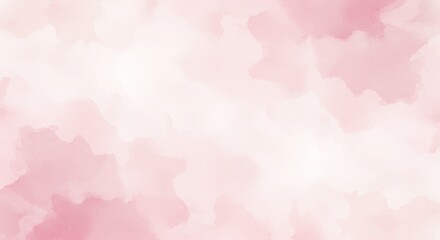Fototapeta premium Watercolor Wash in Pink Tones Light and Delicate Texture