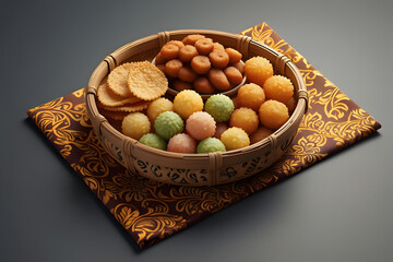 Mixed dish food