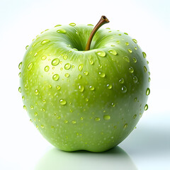 Green apple isolated