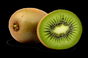 Kiwi fruits closeup