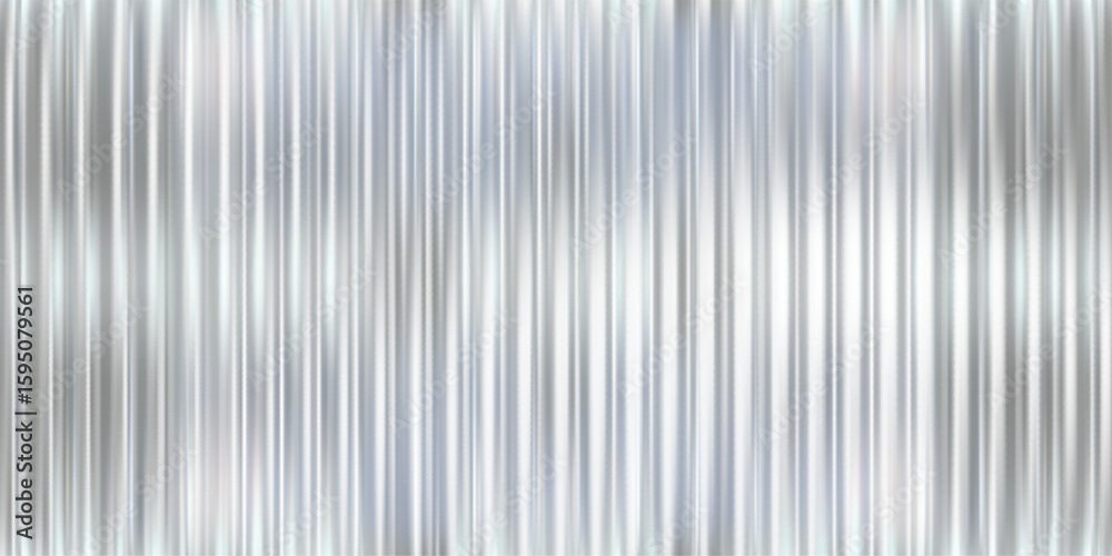 Poster glass pattern with 3d background effect and abstract gradient blur for a ribbed silver design. seaml