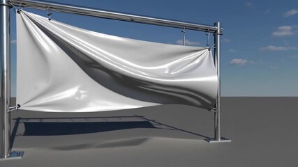Unbranded Outdoor Fabric Banner for Events and Promotions