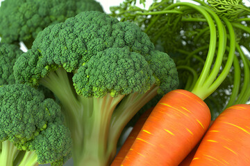 Broccoli and carrots