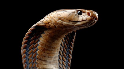 Fototapeta premium Close-up of a snake's head and neck