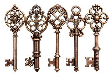 old rusty keys