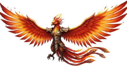 Fototapeta premium Mythical phoenix illustration