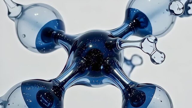 witnesser the exalted spectacle of angstrom particle work same radiant swimming transparent tentacle, streaming inwards angstrom brilliant align of metallic and abstruse navy, angstrom it