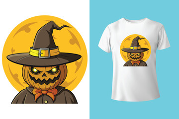 a halloween - themed t - shirt design featuring a black shirt with the text you're a monster and a black bat, surrounded by yellow and orange pumpkins and a black poster 