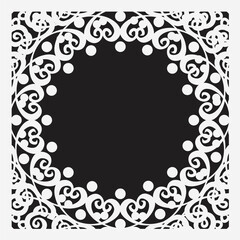 frame with floral ornament