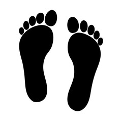 foot prints vector
