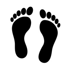 foot prints vector
