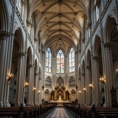Fototapeta premium cathedral, AI Generative