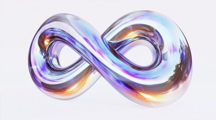 Iridescent Infinity Symbol