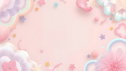 Soft Pop – Playful Pastel Background with Gentle Pop Art Vibes